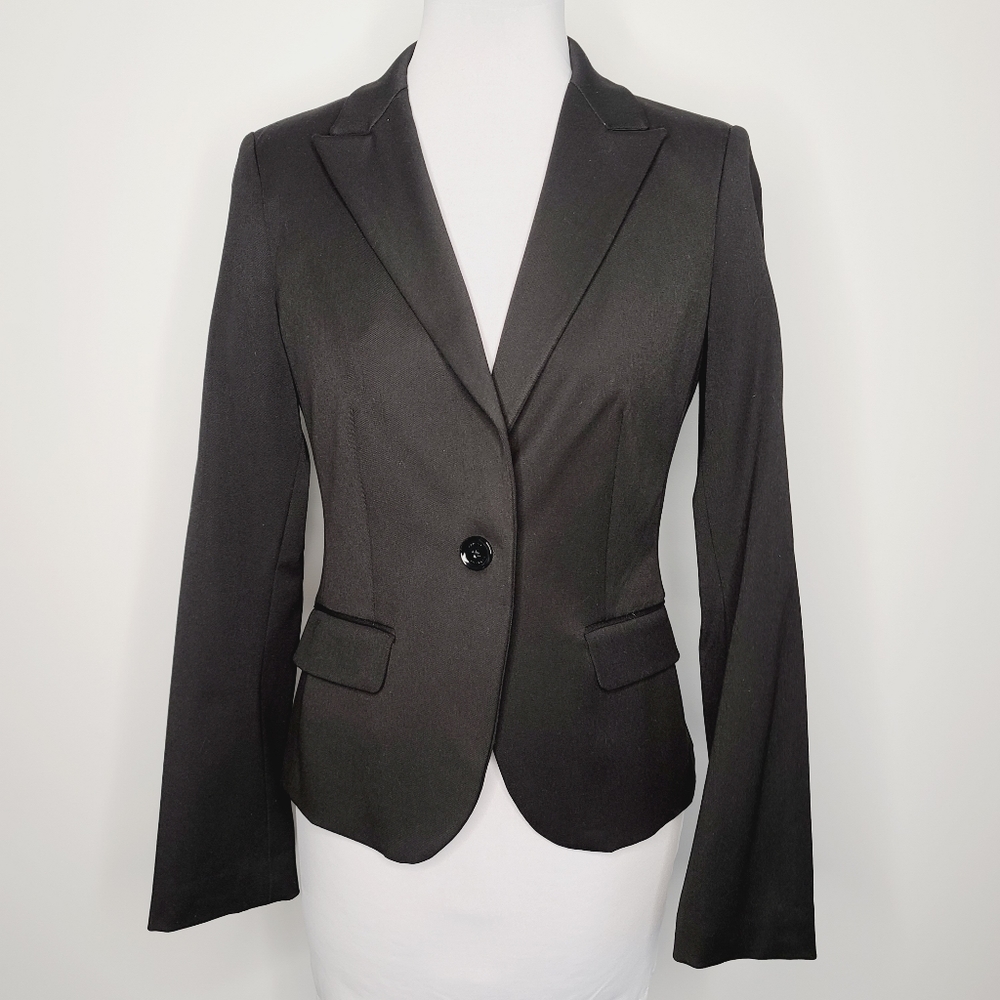 Express Suit Jacket Blazer Classic Black Size 2 Work Wear Business Casual